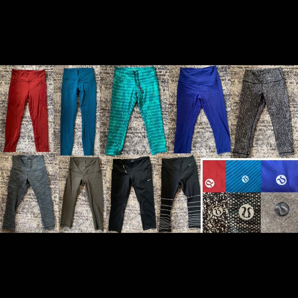 Nike & Lululemon tights/ crops (sold separately)